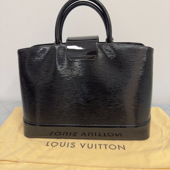 Louis Vuitton Mirabeau Handbag Electric Epi Leather GM Black-Gorgeous! - Picture 2 of 7